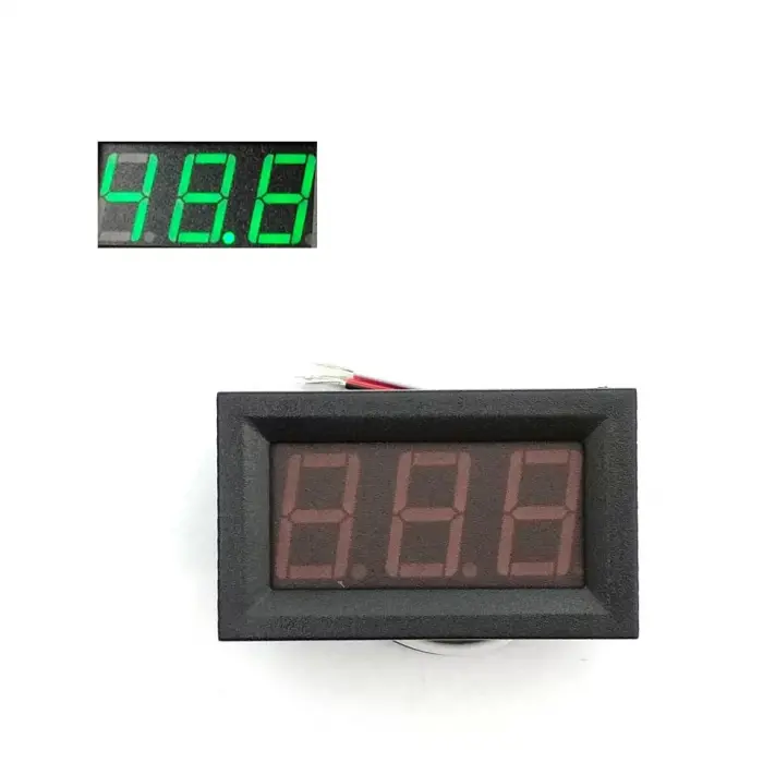 0.56 0-100V 3 Kablolu DC Yeşil Voltmetre