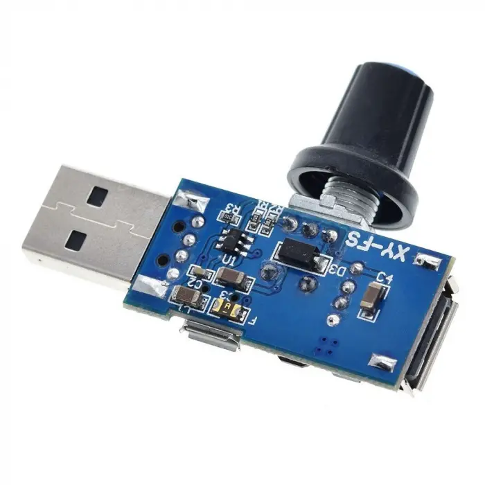4-12Vdan 2.5-8Va DC 5W USB Fan Hız Kontrol Sürücüsü Regülatör Modülü