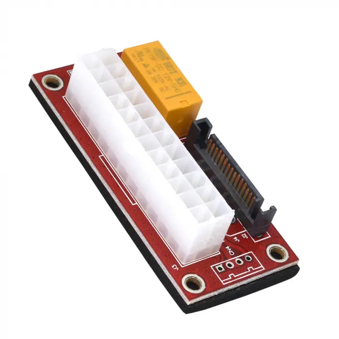 Add2PSU ATX-SATA Molex 24 Pin Güç Kaynağı Bağlantı Adaptörü(kırmızı)