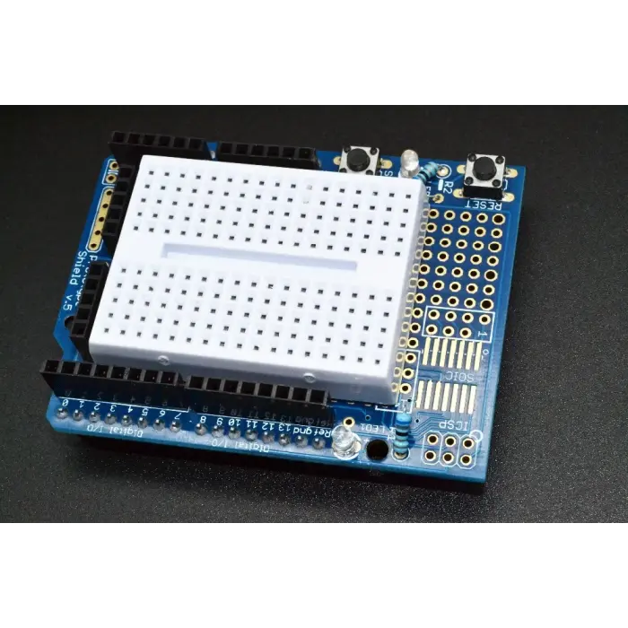 Arduino UNO R3 Proto Shieldi + Mini Breadboard