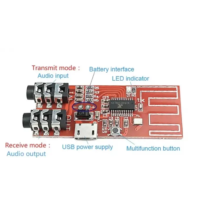 Bluetooth 4.2 Stereo Ses Alıcı ve Verici Modülü
