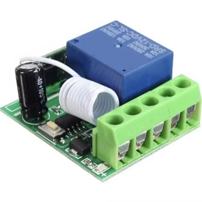 DC 12V 1 kanallı 433MHz kablosuz RF Alıcılı Röle Modülü