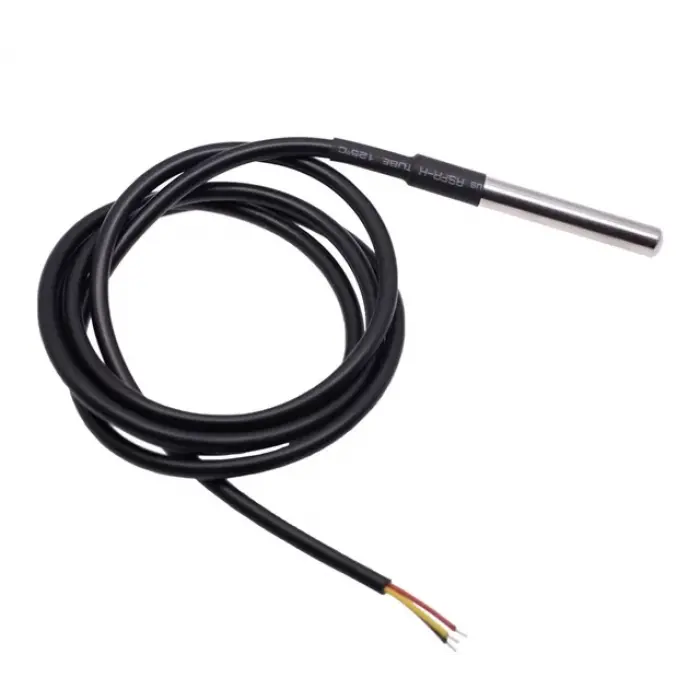 DS18B20 Su Geçirmez 1m Kablolu Sıcaklık Sensörü