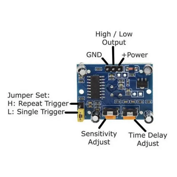 HC-SR501 Mavi PIR Hareket Sensör Modülü
