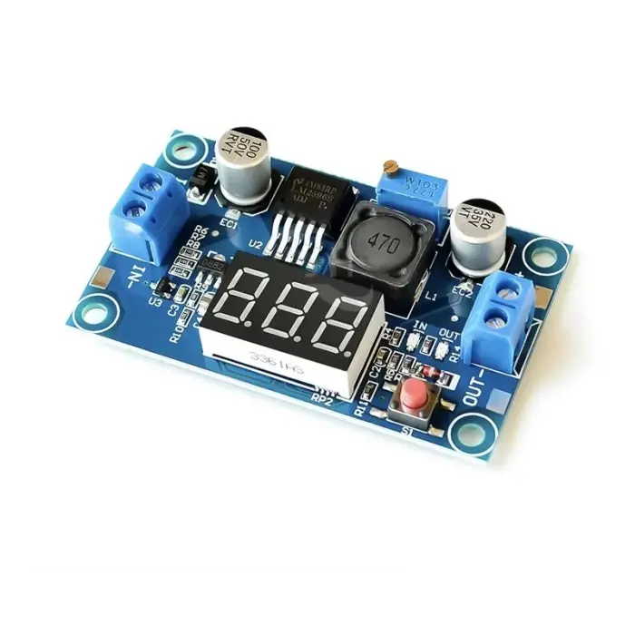 LM2596S Ayarlanabilir Gerilim Gösteren LEDli Gerilim Azaltıcı Modülü