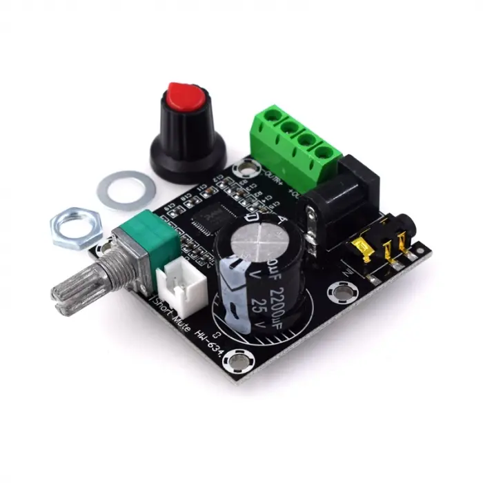 Mini PAM8610 XH-M12012V 2×15W Çift Kanallı Dijital Amplifikatör Kartı