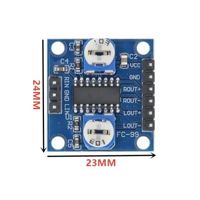 PAM8406 Dijital Ses Yükseltici Modülü(5Wx2 Stereo Potansiyometre ile)