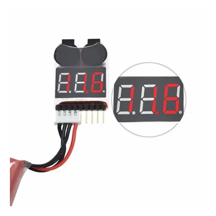 1-8S Lipo Seviye Ölçer ve Alarm Modülü