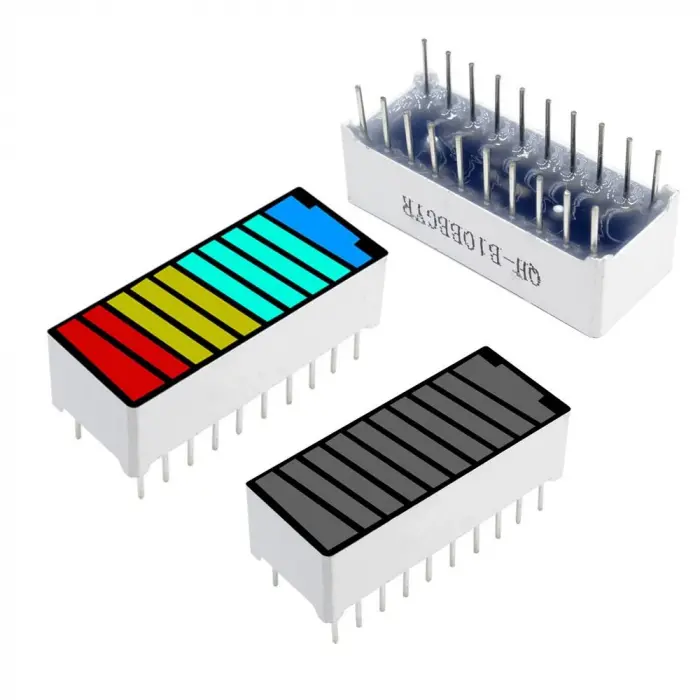 10 Segment 4 Renkli LED Batarya Seviye Göstergesi