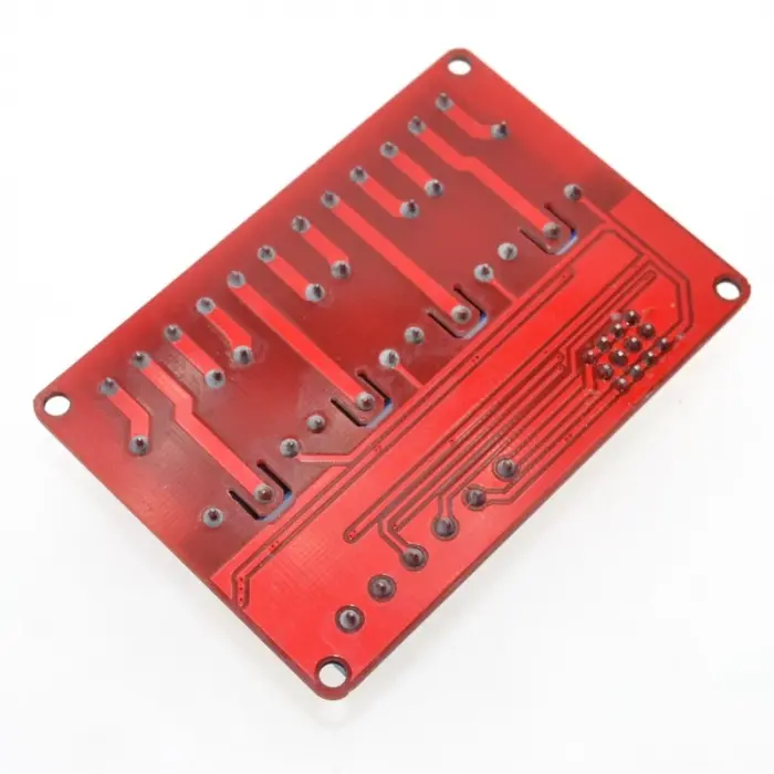 12V 4 Kanallı Kırmızı Işıklı Röle