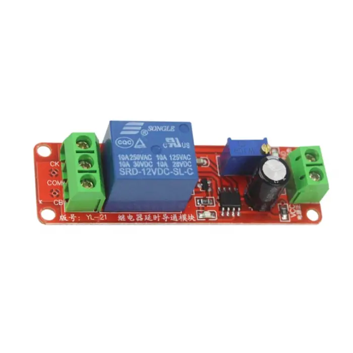 12V NE555 Zaman Ayarlı Tekli Röle Modülü
