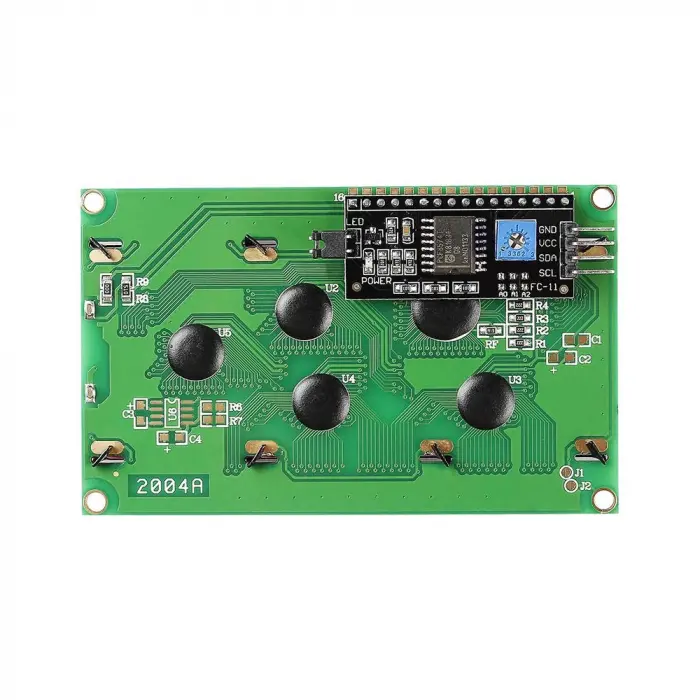 2004A 20×4 IIC/I2C Haberleşmeli LCD (Mavi Arka Işıklı)