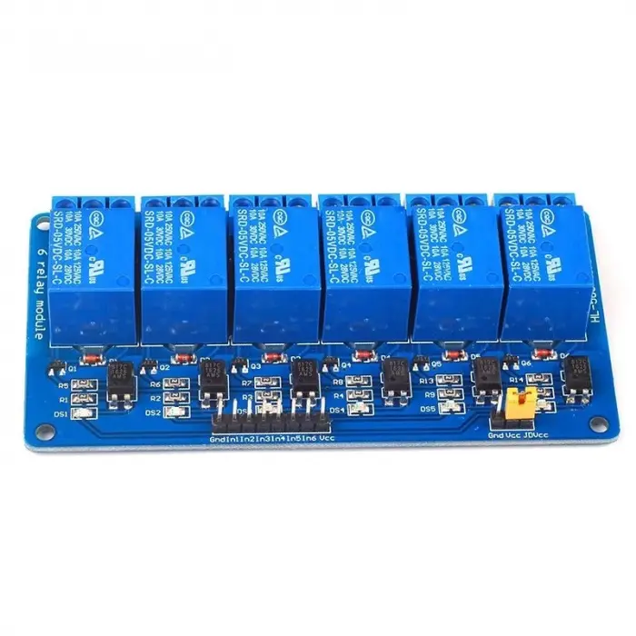 24V 6 Kanallı Optokuplörlü Röle