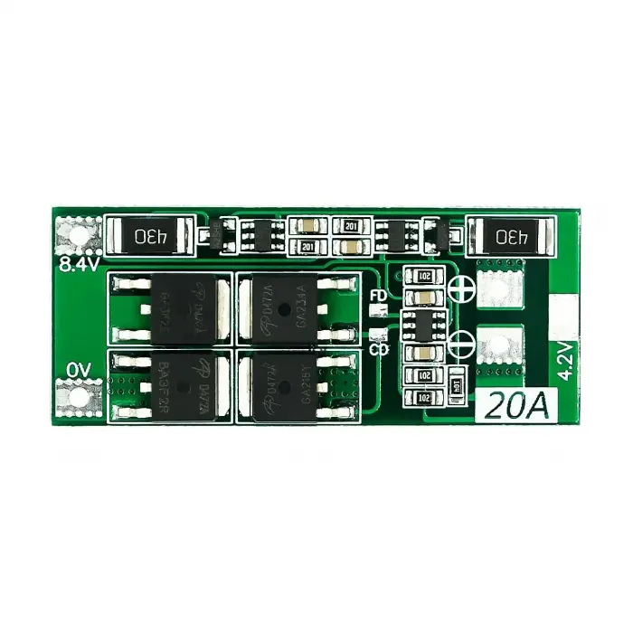 2S 20A 8.4V Li-ion 18650 BMS Batarya Koruma Kartı