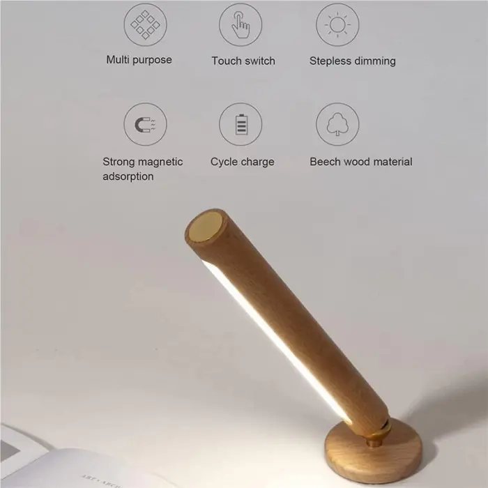 360 Derece Dönebilir Şarjlı Led Lamba