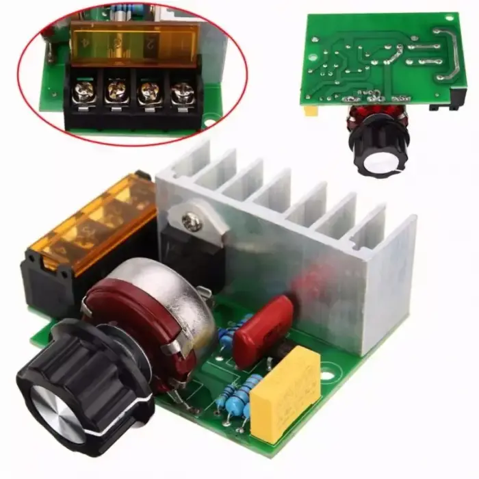 4000W 220V AC SCR Voltaj Regülatörü Dimmer(Metal Kasasız)