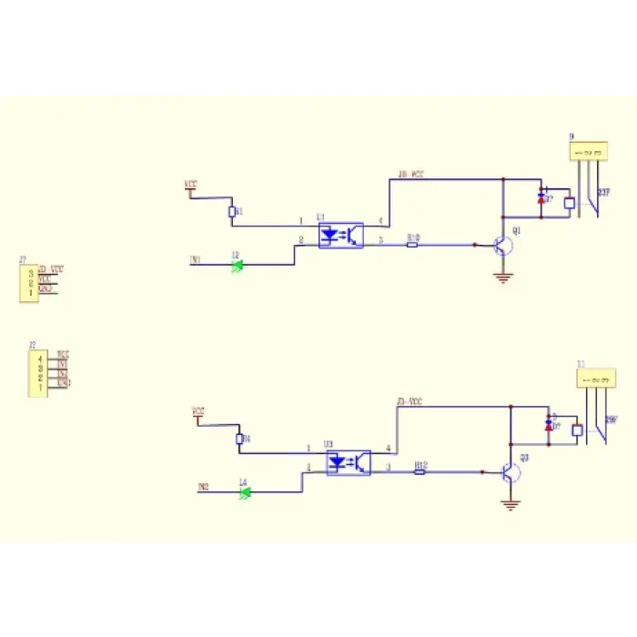 5V 2 Kanallı Optokuplörlü Röle
