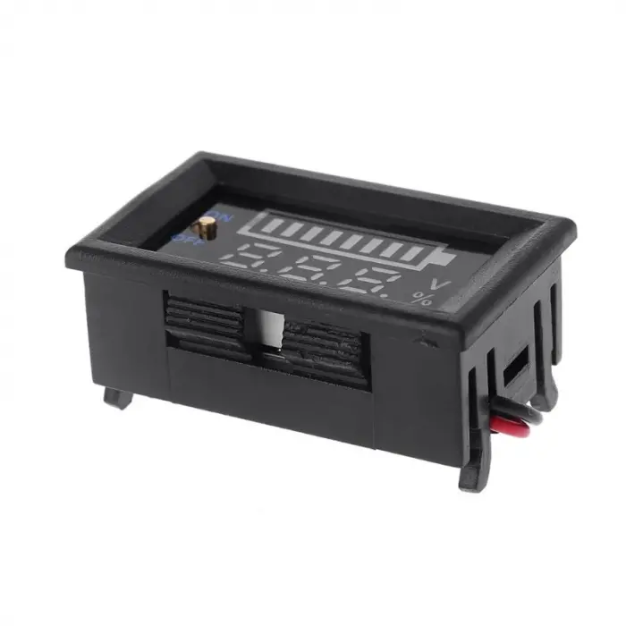 6-12V LED Dijital Göstergeli Kuru Akü Kapasite Test Edici