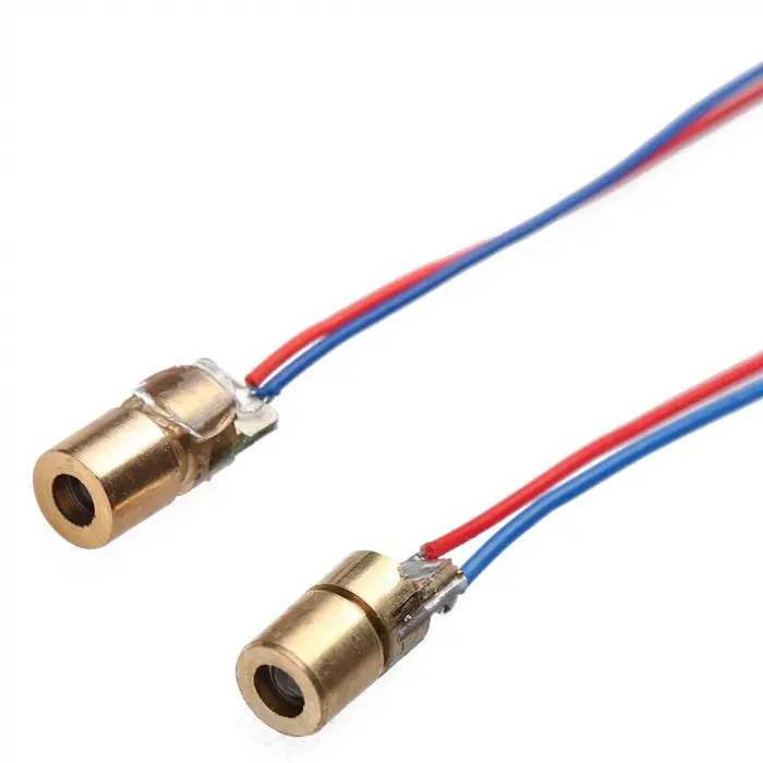 6mm 650nm 5mw Kırmızı Nokta Kafalı Bakır Lazer