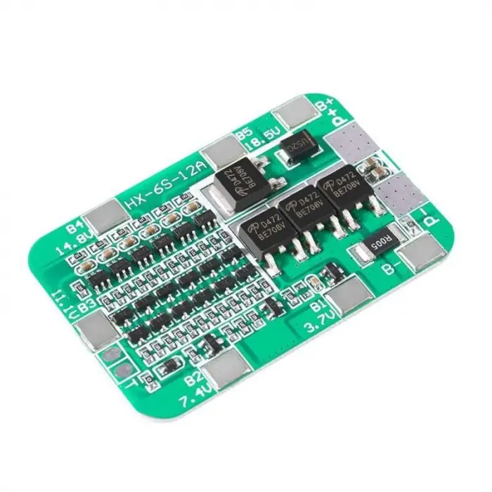 6S 15A Li-ion 18650 BMS PCM Batarya Koruma Kartı