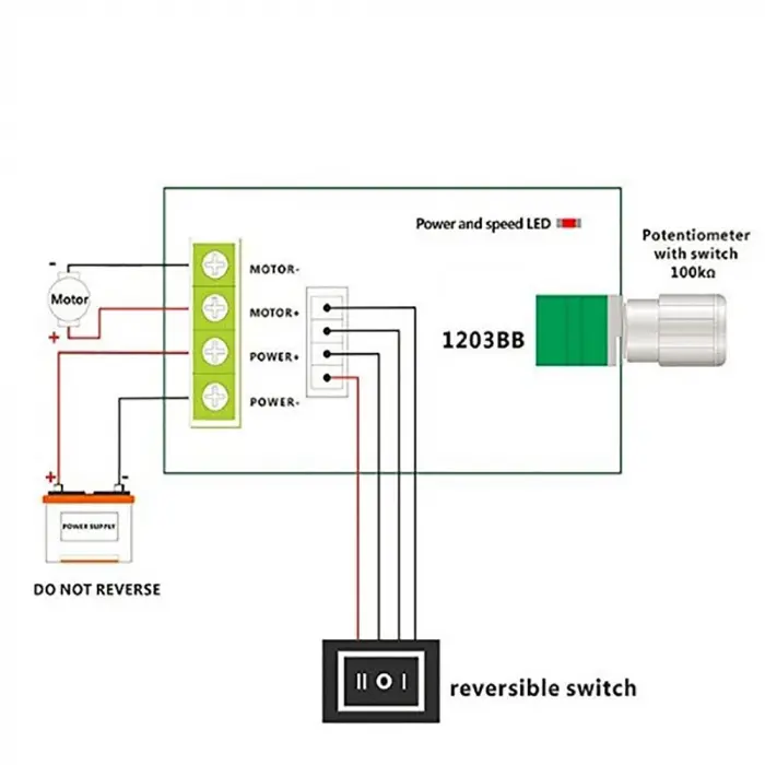 6V 12V 24V 3A 80W Ayarlanabilir Çift Yönlü PWM Motor Hız Kontrol Modülü