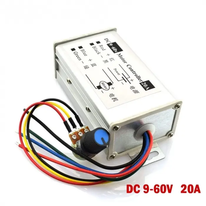 9V 12V 24V 36V 48V 60V 20A PWM DC Motor Hız Kontrol Modülü
