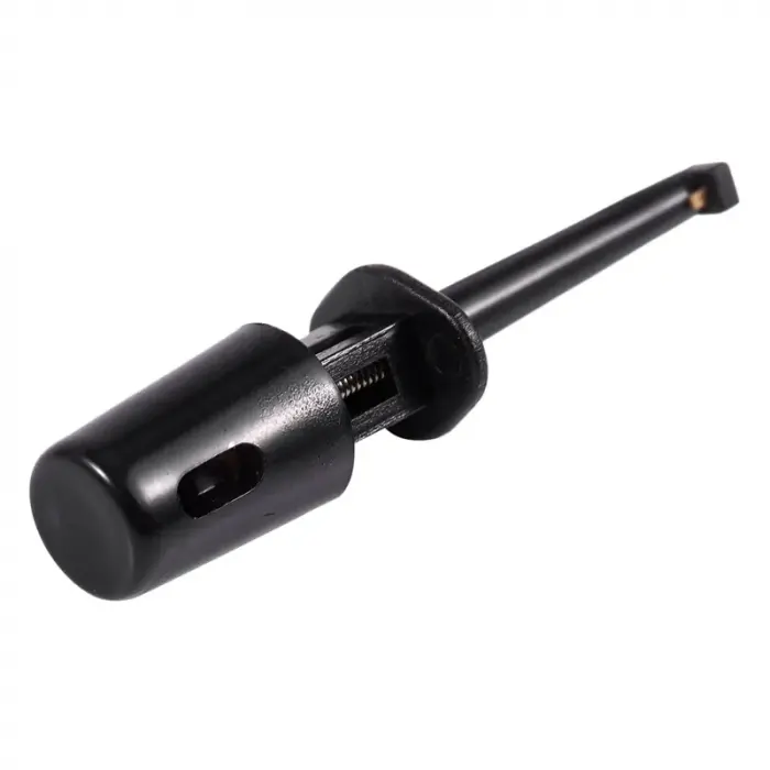 Büyük Siyah Yuvarlak Tekli Kanca Klips Test Probu