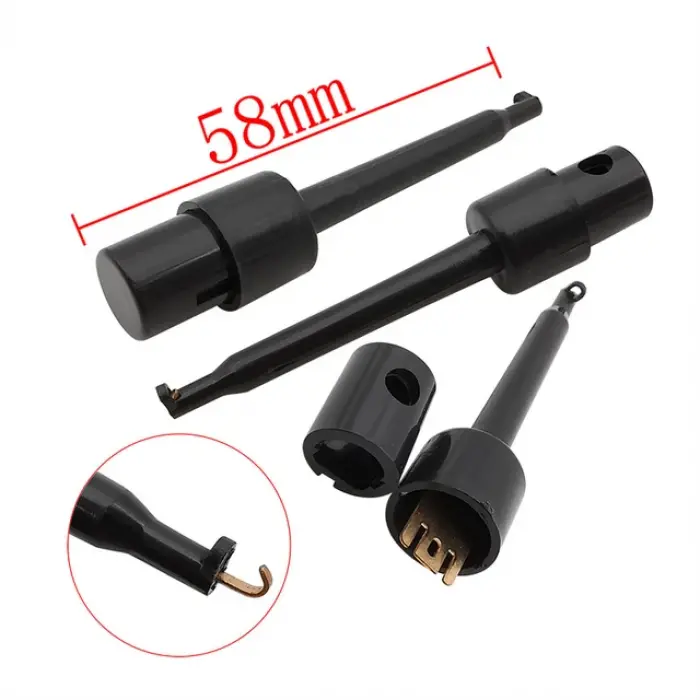 Büyük Siyah Yuvarlak Tekli Kanca Klips Test Probu