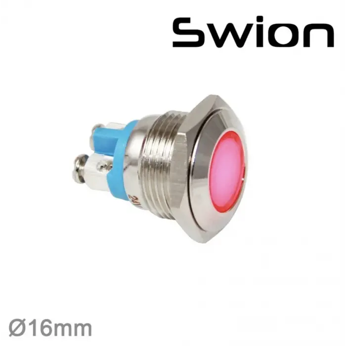 D16S 16mm Sinyal Lambası 24V IP67
