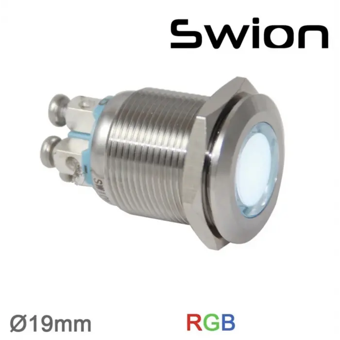 D19S-RGB 19mm Sinyal Lambası RGB 24V (ortak bacak eksidir)
