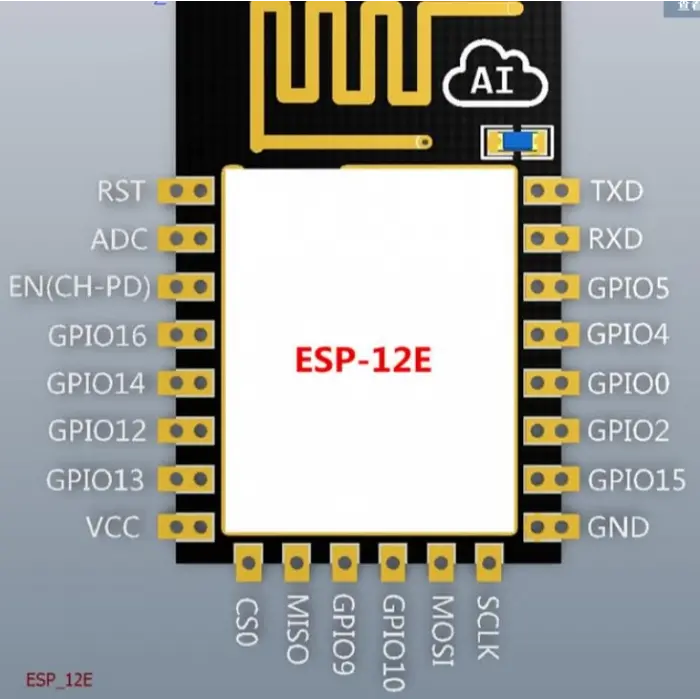 ESP8266 ESP-12E Seri Haberleşmeli Wifi Modülü