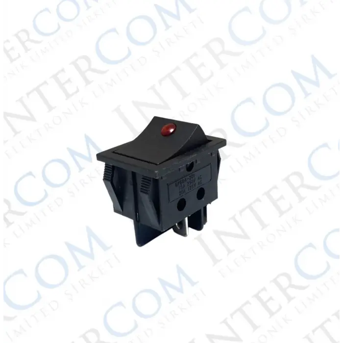 IC-104D 220 Volt Geniş Nokta Işıklı Anahtar ON-OFF