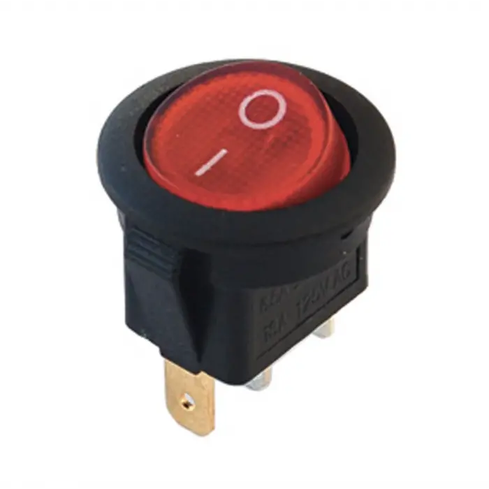 IC-131 Yuvarlak Işıklı Anahtar ON-OFF 3P