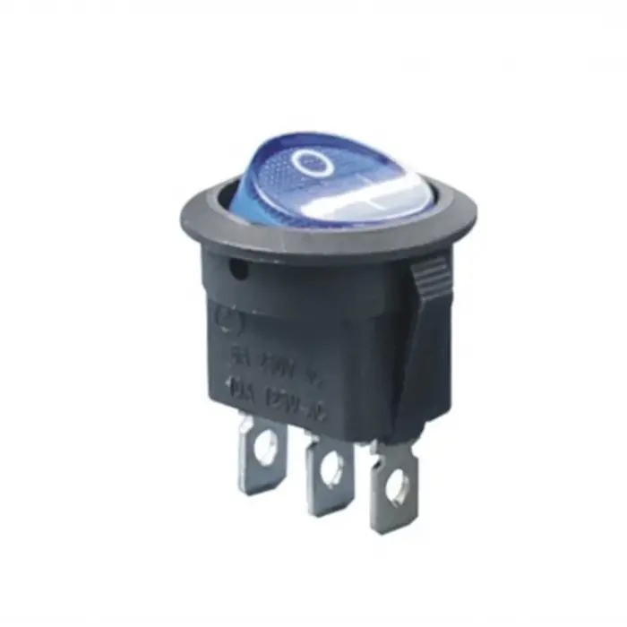 IC-131A Yuvarlak Işıklı Anahtar ON-OFF 3P 12VOLT