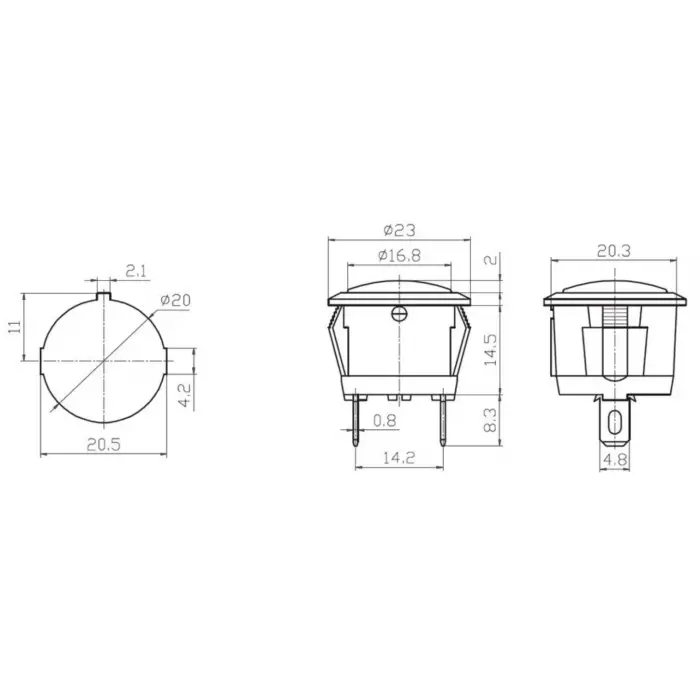 IC-131D SİNYAL LAMBASI 12V DC (LED)