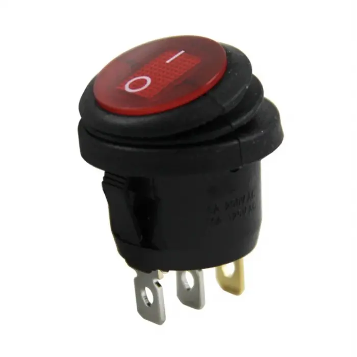 IC-131W 220 Volt Yuvarlak Işıklı Anahtar Su Geçirmez