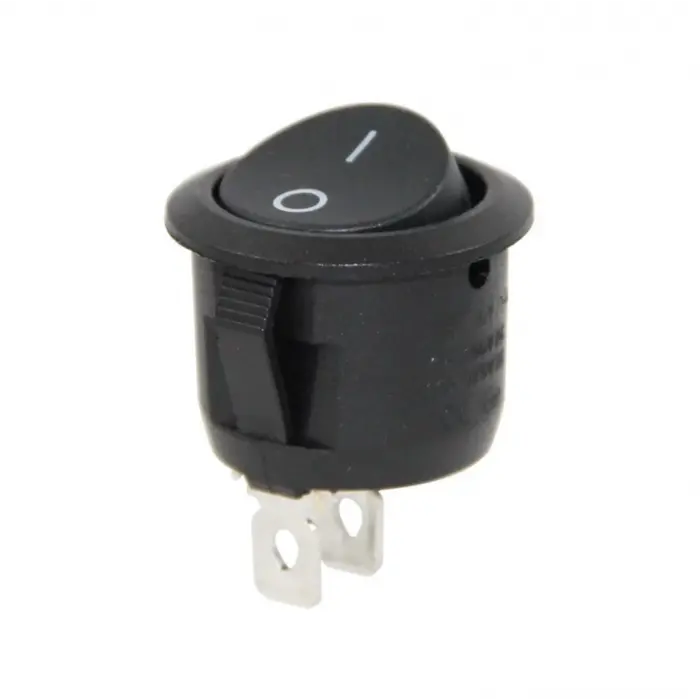 IC-133-2 YAYLI Yuvarlak Işıksız Anahtar (ON)-OFF 2P
