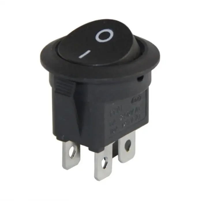 IC-133-4 Yuvarlak Işıksız Anahtar ON-OFF 4P