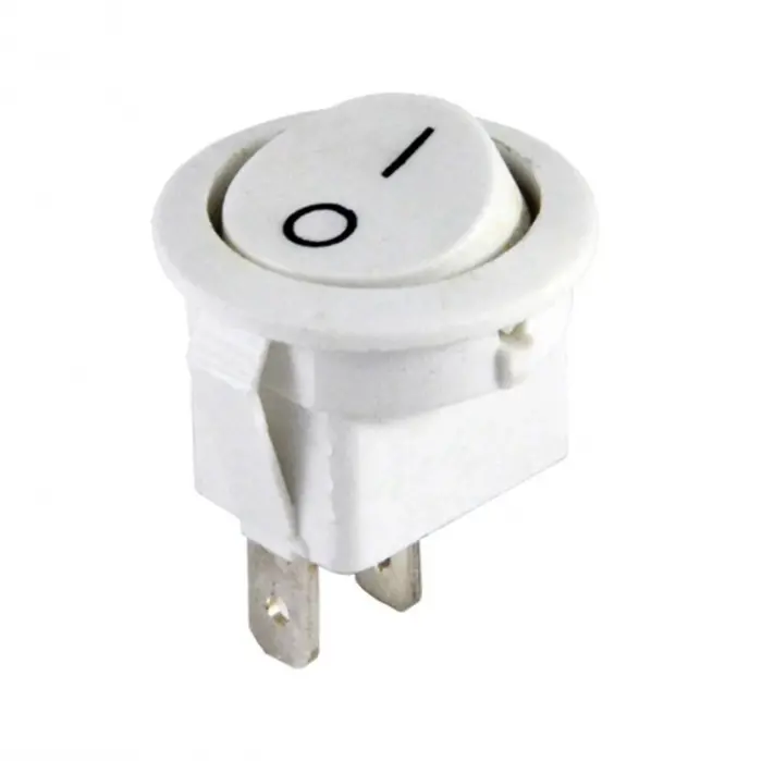 IC-133A Yuvarlak Işıksız Anahtar ON-OFF 2P