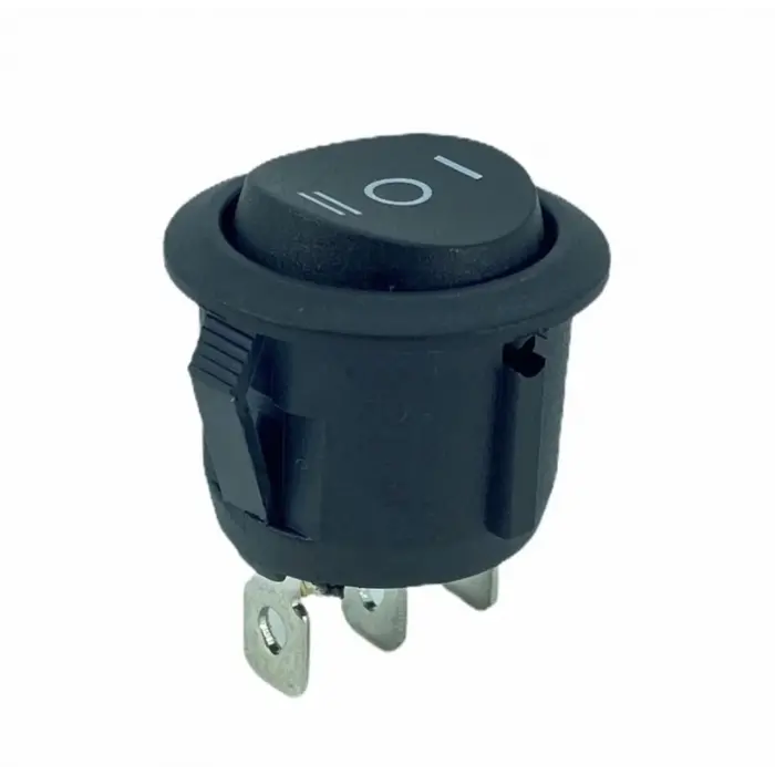 IC-134-2 YAYLI Yuvarlak Işıksız Anahtar (ON)-OFF-(ON) 3P