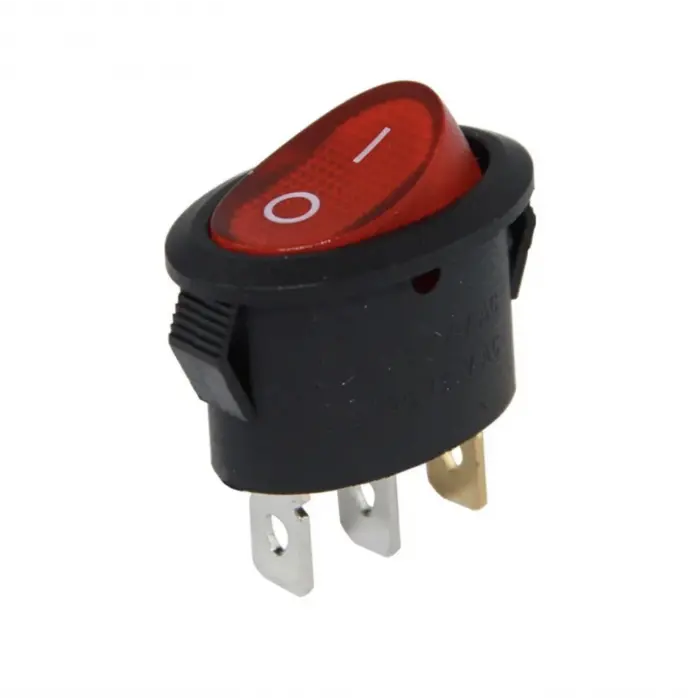 IC-134B Oval Işıklı Anahtar ON-OFF 3P