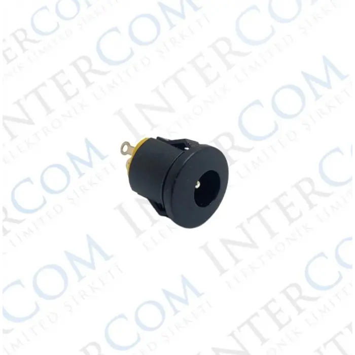 IC-257B DC JAK 2.1MM YUVARLAK GEÇMELİ SİYAH