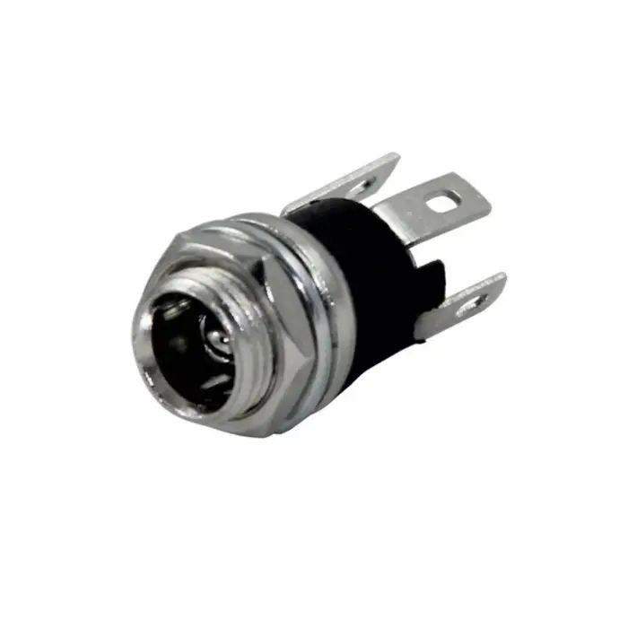 IC-258A DC Jak Üstten Somunlu 2.1mm Somunlu Ø8mm