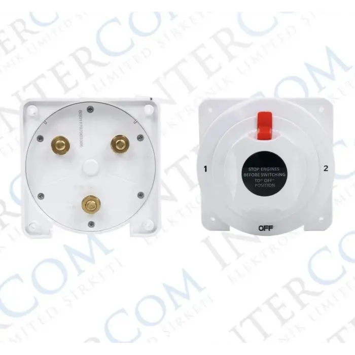 IC275B AKÜ ŞALTERİ 175A 3P 12-24V 1+2 ÇİFT DEVRELİ 133MM