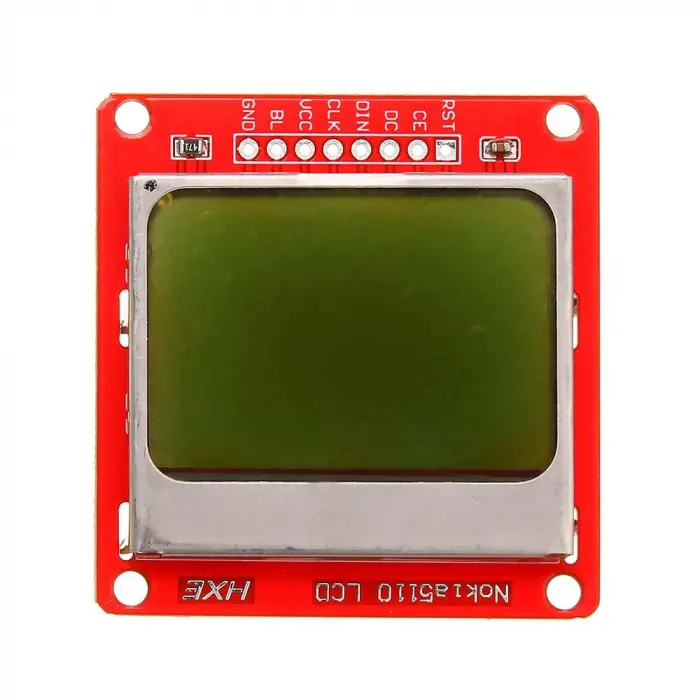 Kırmızı Nokia 5110 84×48 LCD