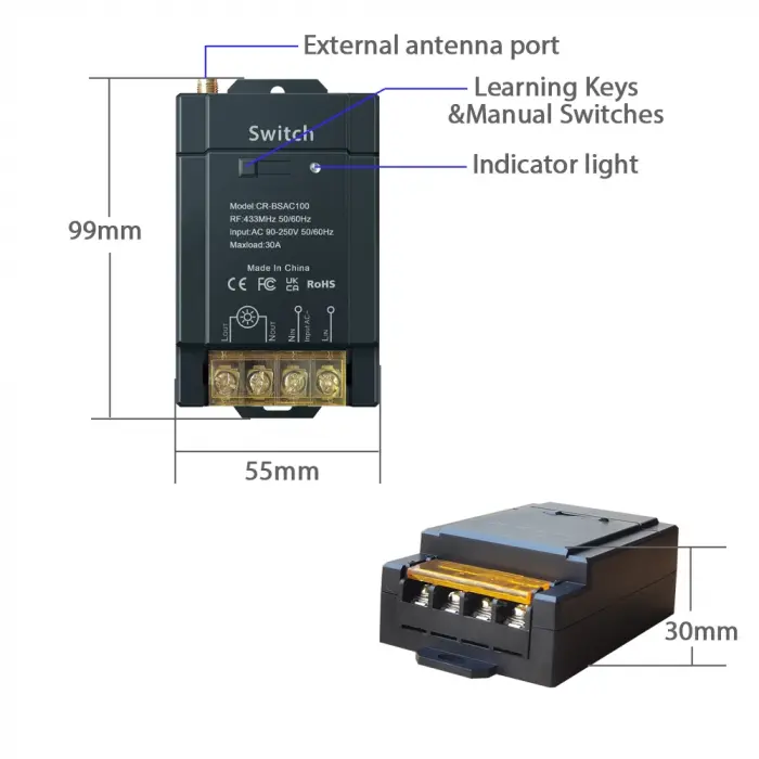 Uzun Mesafe 3000 mt RF Kumanda On-Off