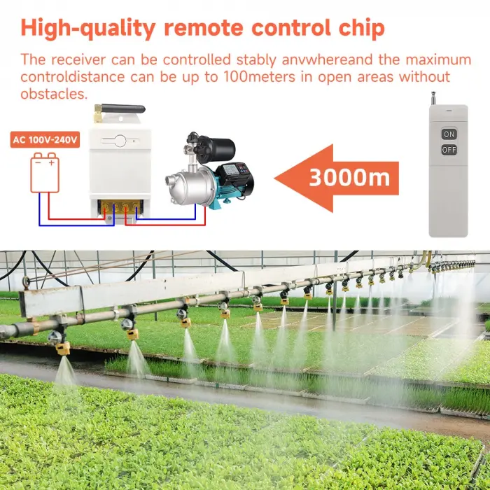 Uzun Mesafe 3000 mt RF Kumanda On-Off