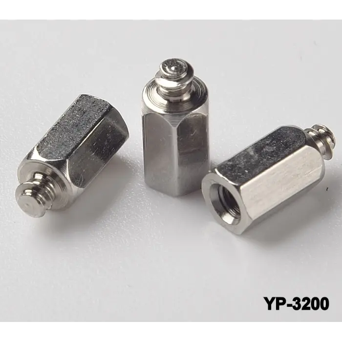 YP-3200 Plastik Dişli Pirinç Yükseltme Erkek(M2.5) / Dişi(M3) (4mm Diş Boyu)