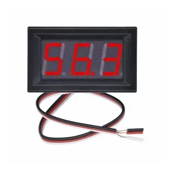 0.56 0-100V 3 Kablolu DC Kırmızı Voltmetre