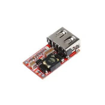 6-24V dan 5V 3A %97.5 Verimlilikli usb DC-DC Gerilim Azaltıcı Modülü